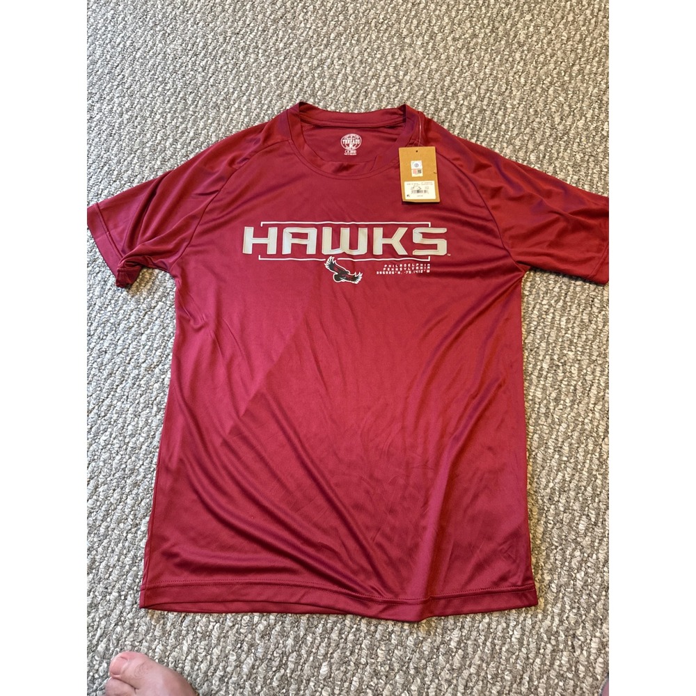 Rivalry Threads St Josephs Hawks Mens Medium Crimson Red Performance T-Shirt NWT